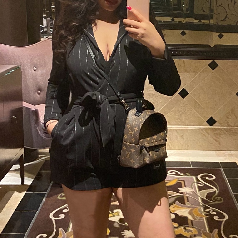 Dynamite Pinstripe Romper/ Jumpsuit only worn once